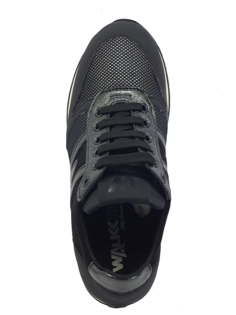 Melluso Melluso R25544 Marika P Nero Sneakers confort per Donna in pelle e nabuk con lacci Nero