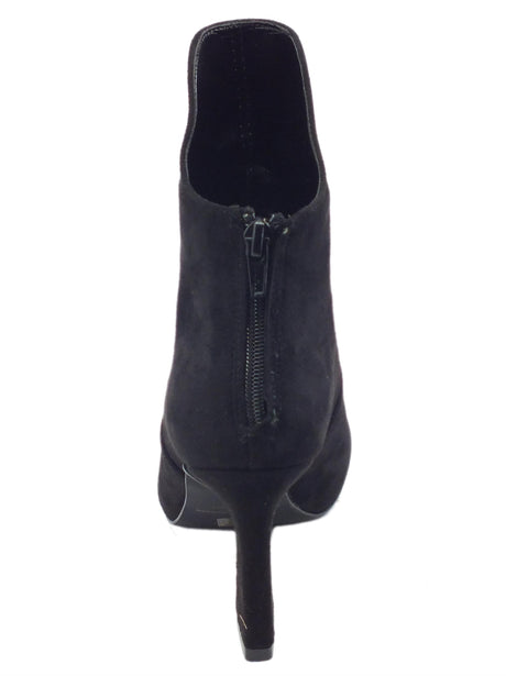 Nacrèe Nacrèe 410K037 Cam Nero Tronchetti accollati in tessuto con tacco alto nero