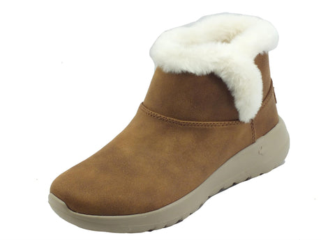 Skechers Skechers GoWalk 144013 On The Go Endeavor Chesnut Tronchetti Donna ecopelle con ecopellicciotto Chesnut