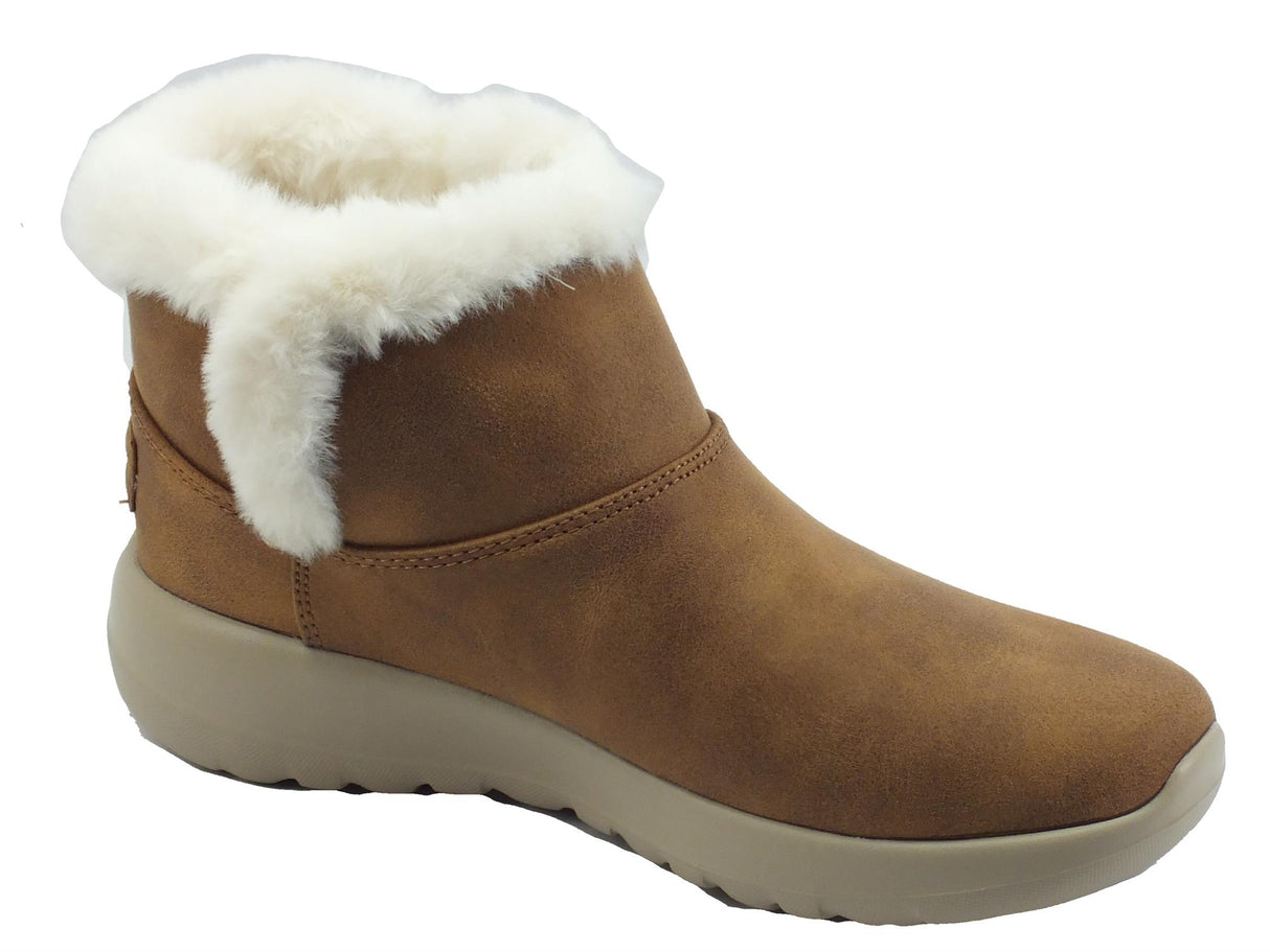 Skechers Skechers GoWalk 144013 On The Go Endeavor Chesnut Tronchetti Donna ecopelle con ecopellicciotto Chesnut