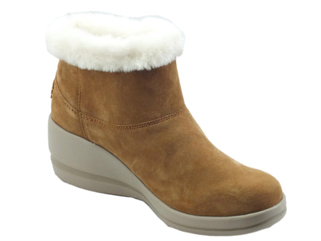 Skechers Skechers 144470 Arch Fit Elegant Chestnut Tronchetti per Donna in nabuk con ecopellicciotto Fit Elegant Chestnut