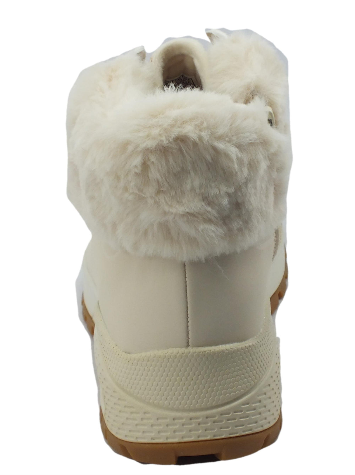 Skechers Skechers 167274 Uno Rugged Fall Air Natural Tronchetti per Donna in ecopelle bianca con pile Bianco Panna