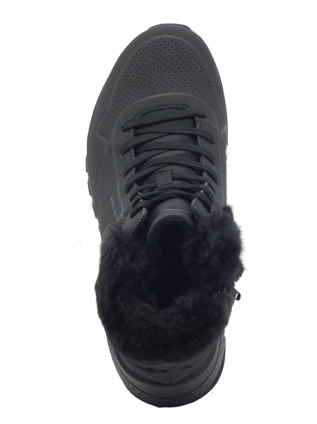 Skechers Skechers 167274 Uno Rugged Fall Air Black Tronchetti per Donna in ecopelle nera con pile nero