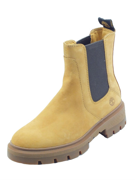Timberland Timberland 0A5VAG Cortina Valley Nubuck Scarponcini per Donna modello Beatles in nabuk giallone giallone