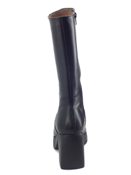 Wonders Wonders H-4922 Iseo I Negro Stivali per Donna in pelle tacco alto nero