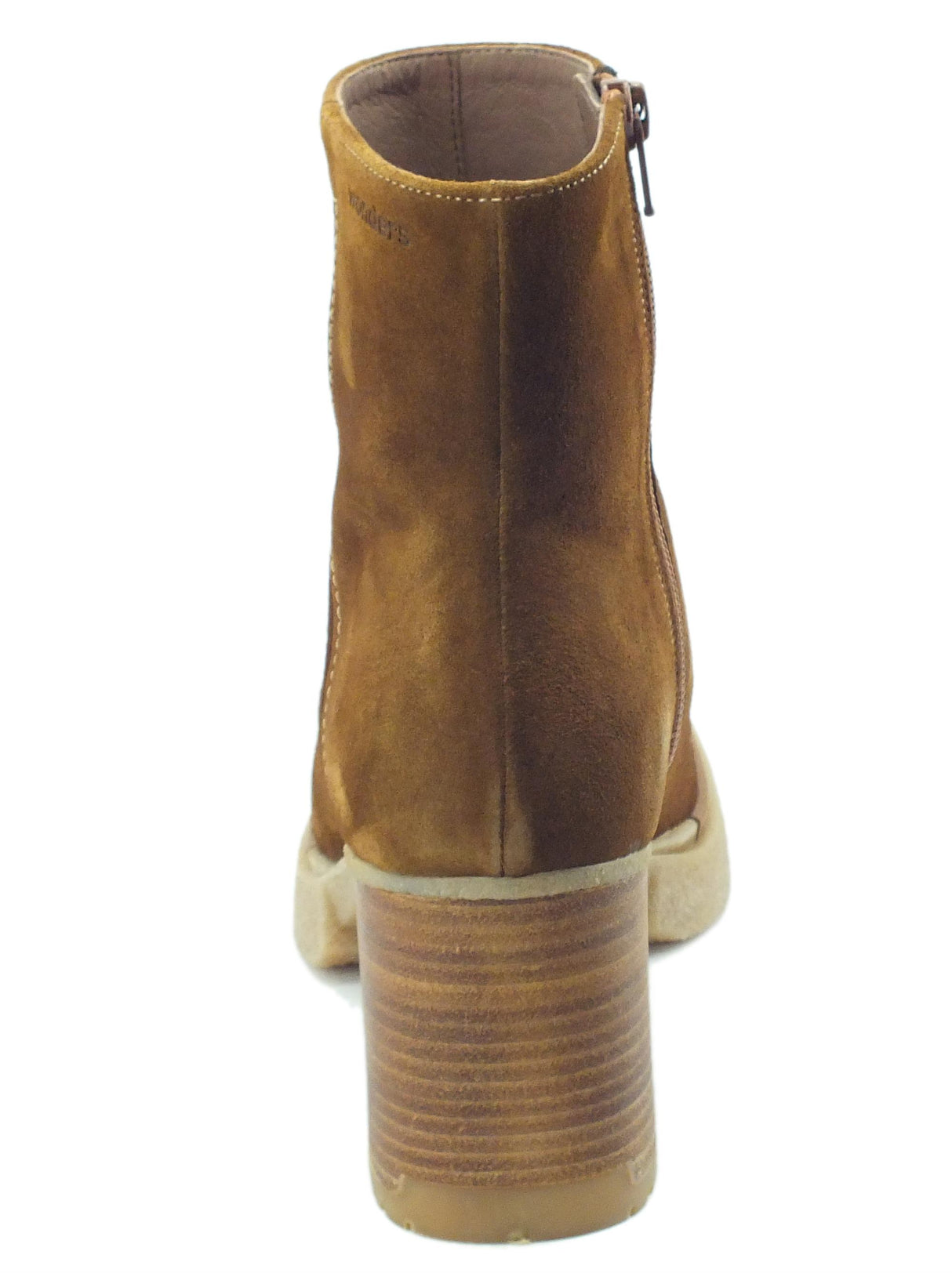 Wonders Wonders H-5203 Luxe Capuccino Tronchetti accollati per Donna in nabuk marrone tacco alto Luxe Capuccino