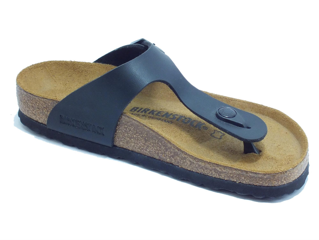 Birkenstock Infradito Birkenstock per donna nero con sottopiede in pelle Black