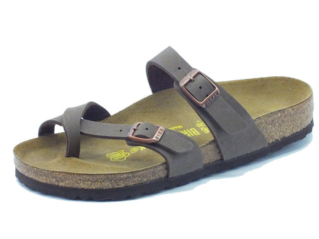 Birkenstock Sandali Birkenstock per donna marrone con sottopiede anatomico MOCCA