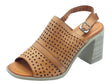 Carmela Carmela 160651 S. Piel Camel Sandali per Donna in pelle laserata tacco alto Camel