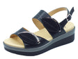 Cinzia Soft Cinzia Soft IO10533 Nero Sandali Confort Donna in pelle zeppa media doppio stretch e fibbia Nero