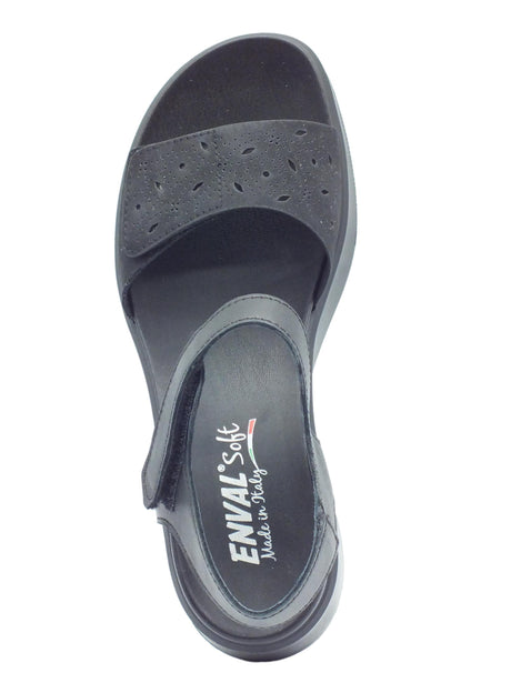 ENVAL Soft ENVAL Soft 3771344 Bambi Nero Sandali per Donna in pelle e scamosciato doppio stretch Bambi Nero