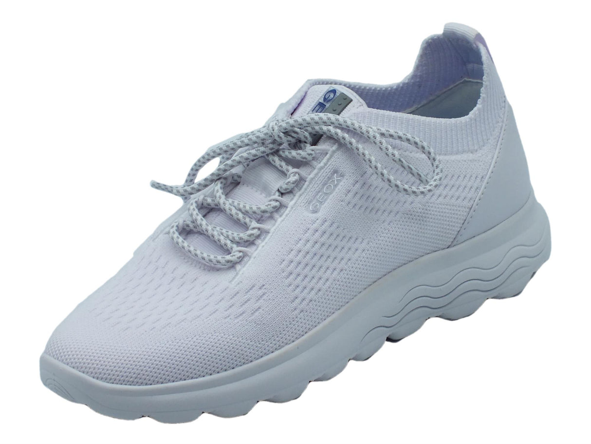 Geox Geox D15NUA Spherica White Scarpe Sportive per Donna in tessuto White