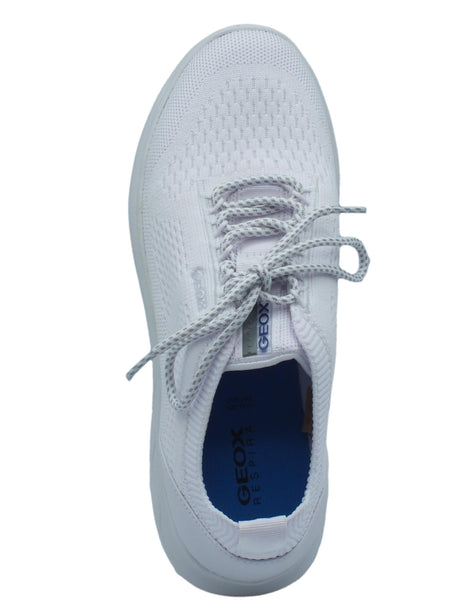 Geox Geox D15NUA Spherica White Scarpe Sportive per Donna in tessuto White