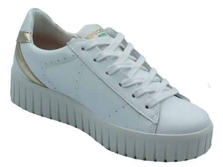Igi&Co Igi&Co Green 3665311 Pelle Bianco Sneakers per Donna in pelle con lacci Bianco