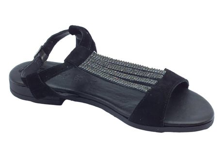 Igi&Co Igi&Co 3683500 Scamosciato Soft Nero Sandali per Donna in nabuk con tacco basso Nero