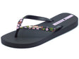 Ipanema Ipanema 83443 Duna Fem Black Infradito per Donna in gomma con zeppetta bassa Black