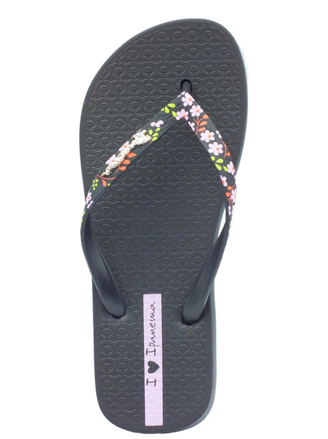 Ipanema Ipanema 83443 Duna Fem Black Infradito per Donna in gomma con zeppetta bassa Black