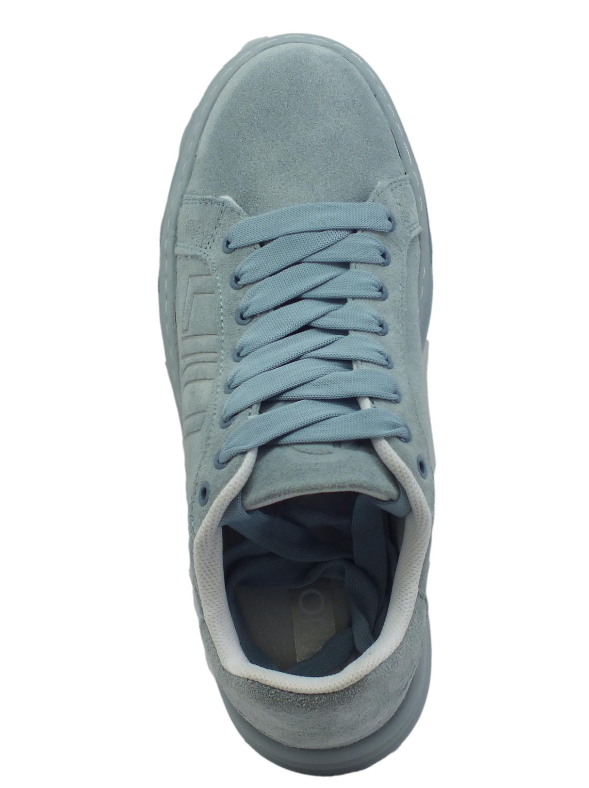 LIU JO LIUJO BA3005 Cleo Street Sneakers Sportive per Donna in nabuk celeste zeppa media Street