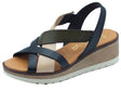 Marila Marila 1810 Celeste MultiNegro Sandali per Donna in pelle zeppa media con elastici Celeste MultiNegro