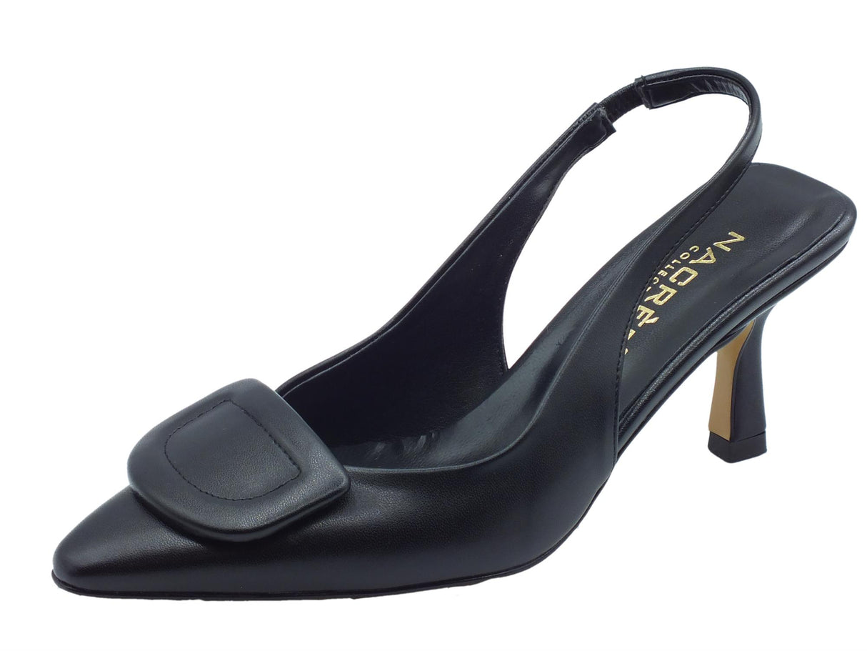 Nacrèe Nacrèe 396033 Cap Nero Sandali eleganti per Donna a punta tacco alto Cap Nero
