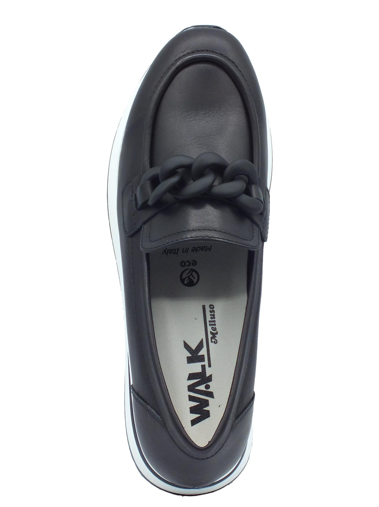 Melluso Melluso R20076D Carla Dec Nero classici per Donna in pelle beige con zeppa alta Nero