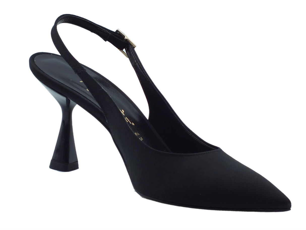 Nacrèe Nacrèe 2164K032 Raso Nero Sandali eleganti per donna tacco alto Raso Nero