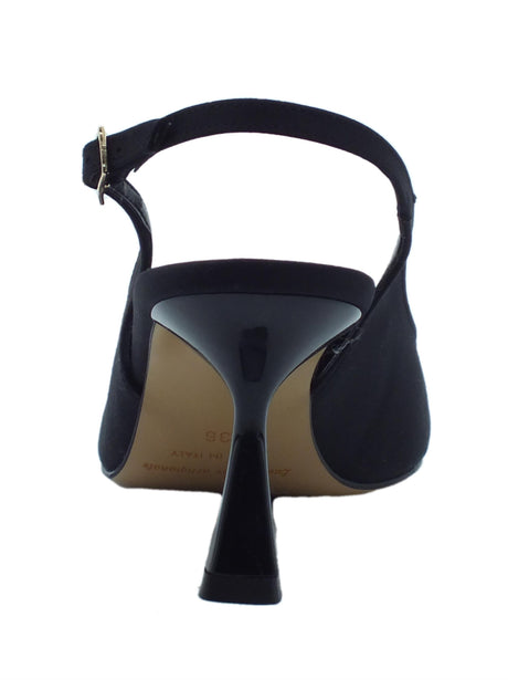 Nacrèe Nacrèe 2164K032 Raso Nero Sandali eleganti per donna tacco alto Raso Nero