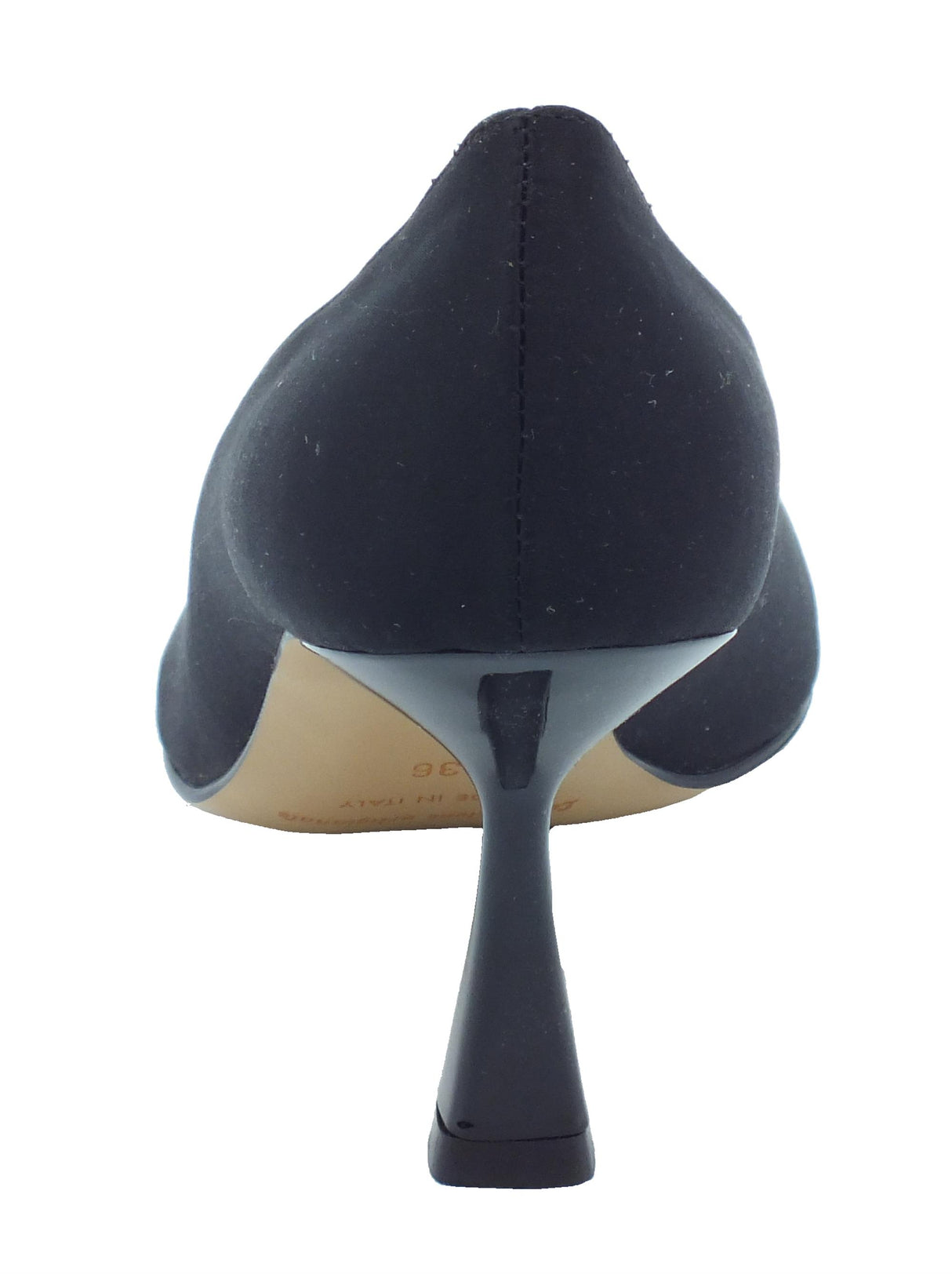 Nacrèe Nacree 2164K001 Raso Nero Decolte a punta per Donna elegante tacco alto Raso Nero