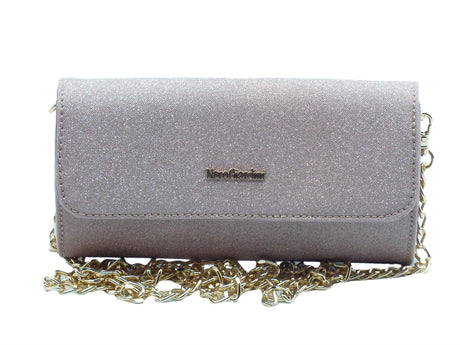 Nero Giardini NeroGiardini E343007DE Microglitter rosa Pochette tracollina elegante cerimonia Donna brillantinata rosa