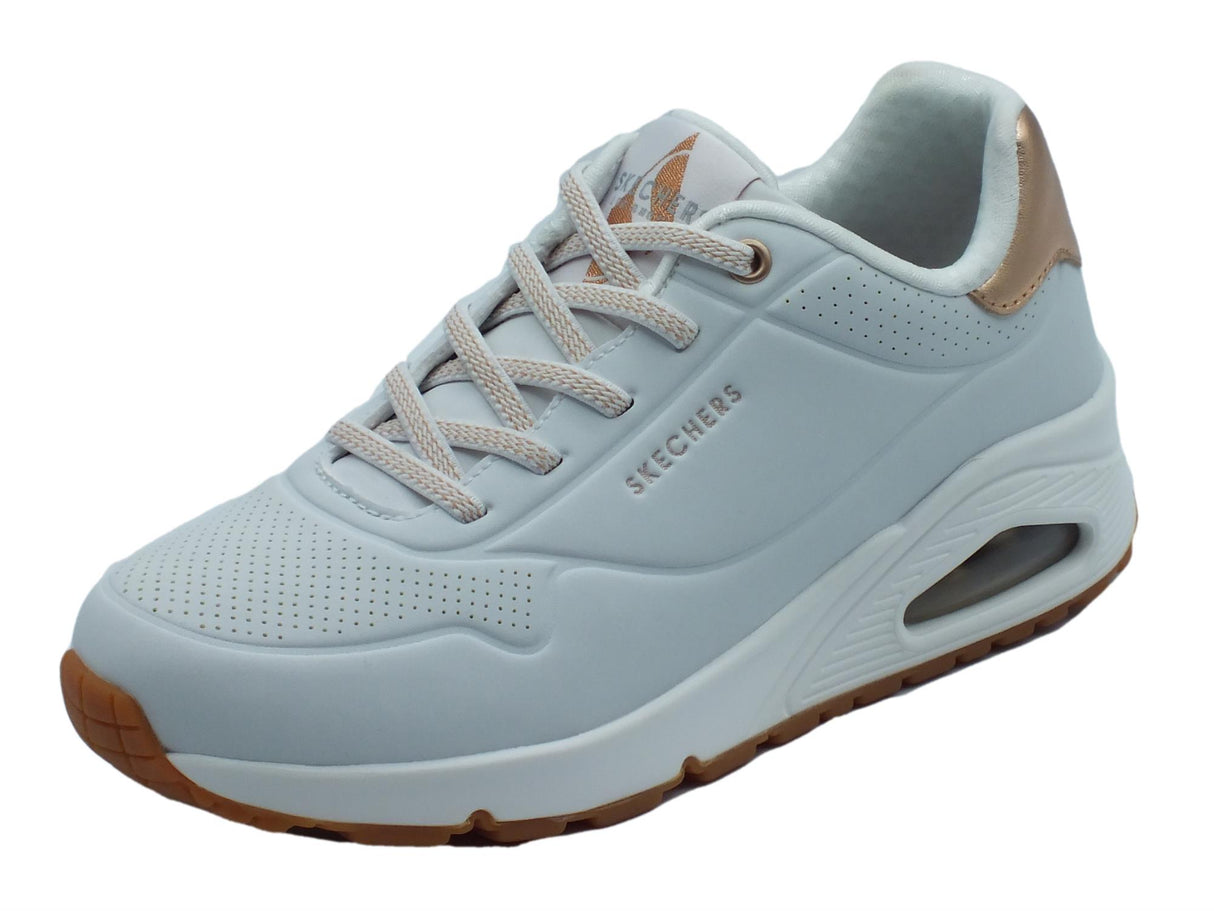 Skechers Skechers Street 155196 Uno Shimmer Away White Scarpe Sportive per Donna in sintetico White