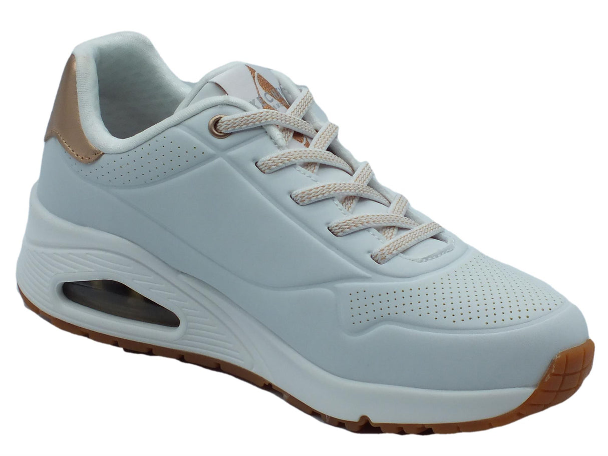 Skechers Skechers Street 155196 Uno Shimmer Away White Scarpe Sportive per Donna in sintetico White