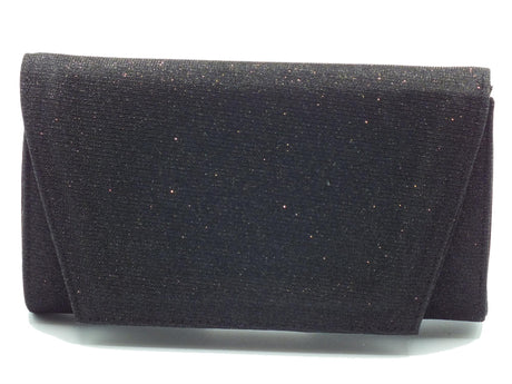 Valleverde Valleverde 97100 Nero Pochette elegante da cerimonia con tracollina per Donna brillantinata Nero