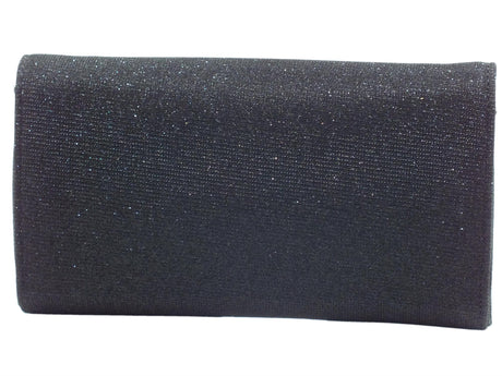 Valleverde Valleverde 97100 Nero Pochette elegante da cerimonia con tracollina per Donna brillantinata Nero