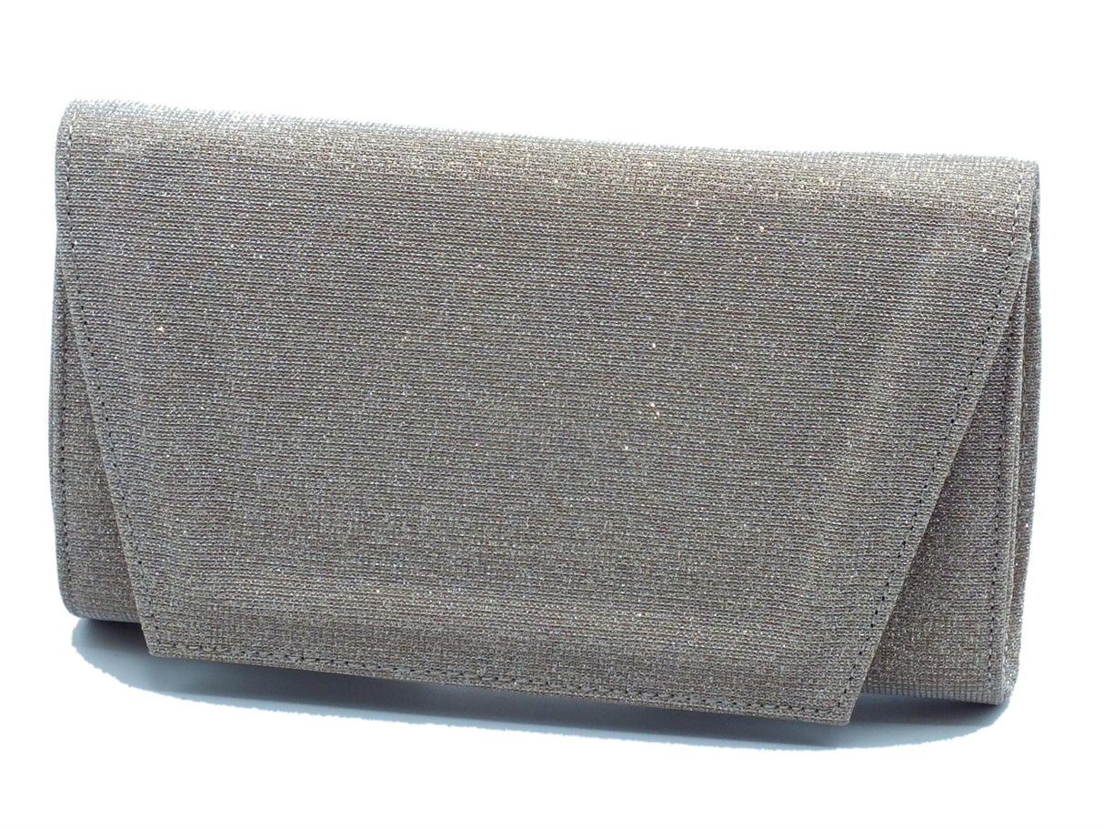 Valleverde Valleverde 97100 Cipria Pochette elegante da cerimonia con tracollina per Donna brillantinata Cipria