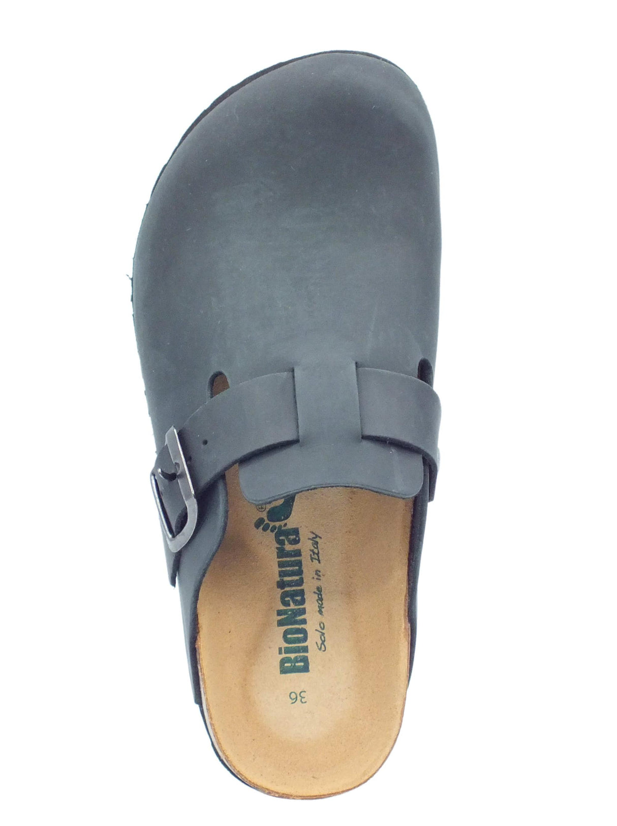 BioNatura BioNatura 11 Vegas Imb Crazy Nero Sandali per Donna in pelle ingrassata zeppa bassa Nero