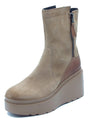 CafèNoir CAFèNOIR HB6102 Tabacco Stivali Donna in nabuk con lampo e zeppone Tabacco