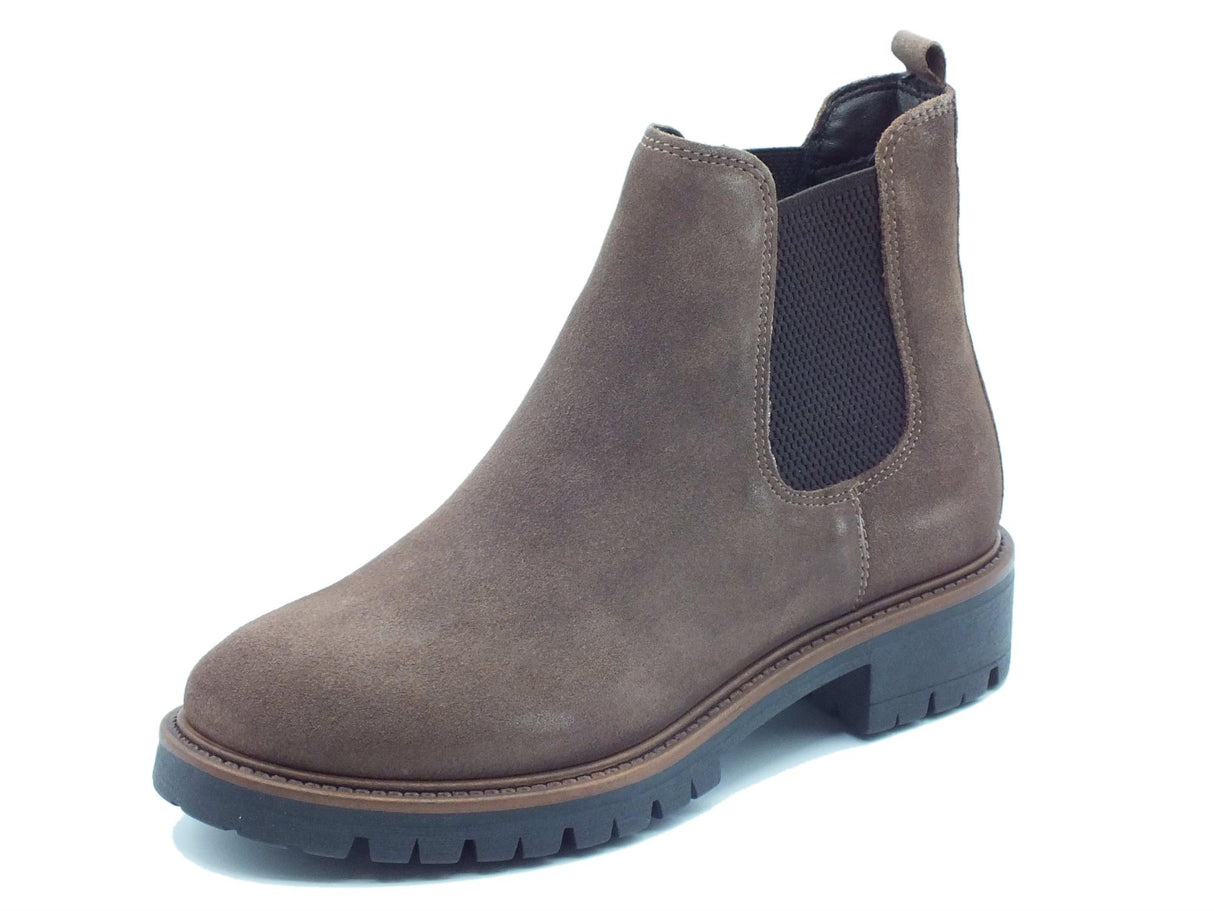 Cinzia Soft Cinzia Soft IS232106M Cacao Tronchetti con tacco per Donna in nabuk con doppio elastico laterale Cacao