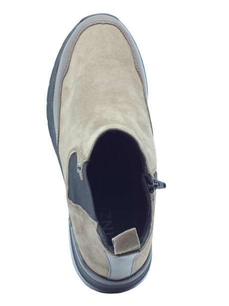 Cinzia Soft Cinzia Soft IV420285 Visone Tronchetti per Donna in nabuk con lampo laterale Visone