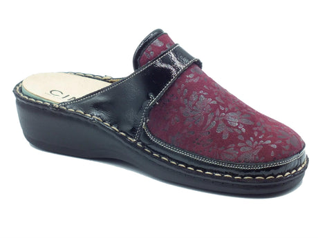 Cinzia Soft Cinzia Soft IM2977 Bordò Pantofole per Donna in pelle e tessuto elasticizzato con stretch Bordò