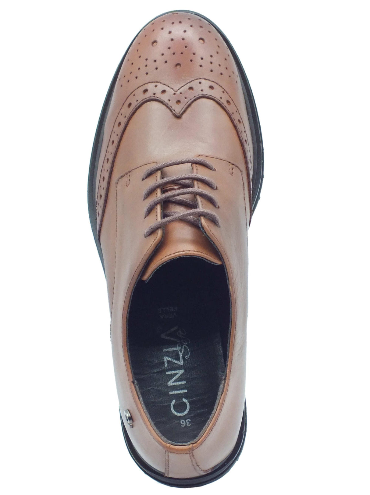 Cinzia Soft Cinzia Soft IV4420698 Red Brown Francesine per Donna in pelle duilio fondo roccia Red Brown