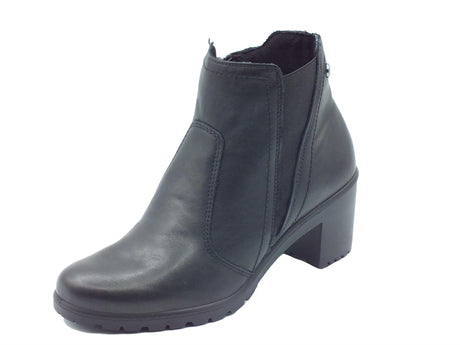 ENVAL Soft ENVAL Soft 4751700 Nappa Soft Nero Tronchetti per Donna in pelle con lampo tacco medio Nappa Soft Nero