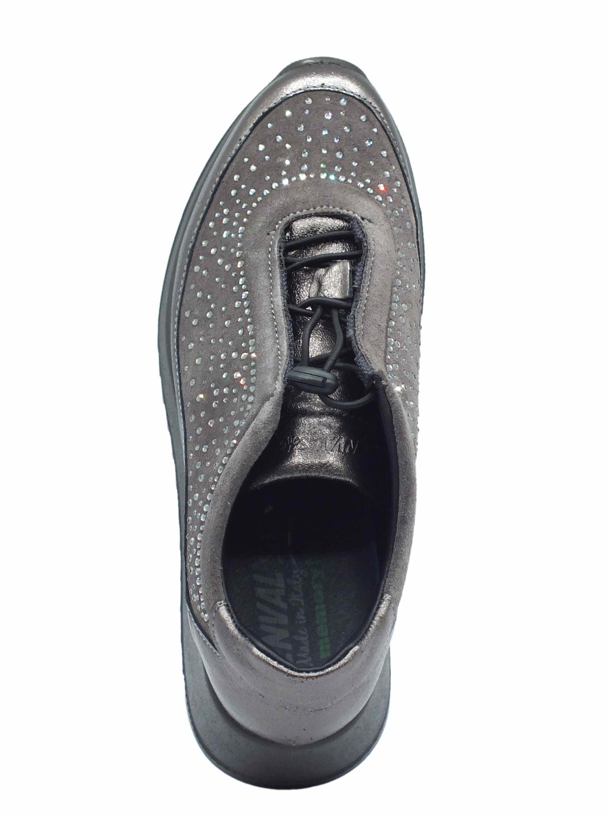 ENVAL Soft ENVAL Soft 4774733 Cap Met Scam Fumo Slip-on con laccio Donna in pelle nabuk grigio con zeppa media grigio