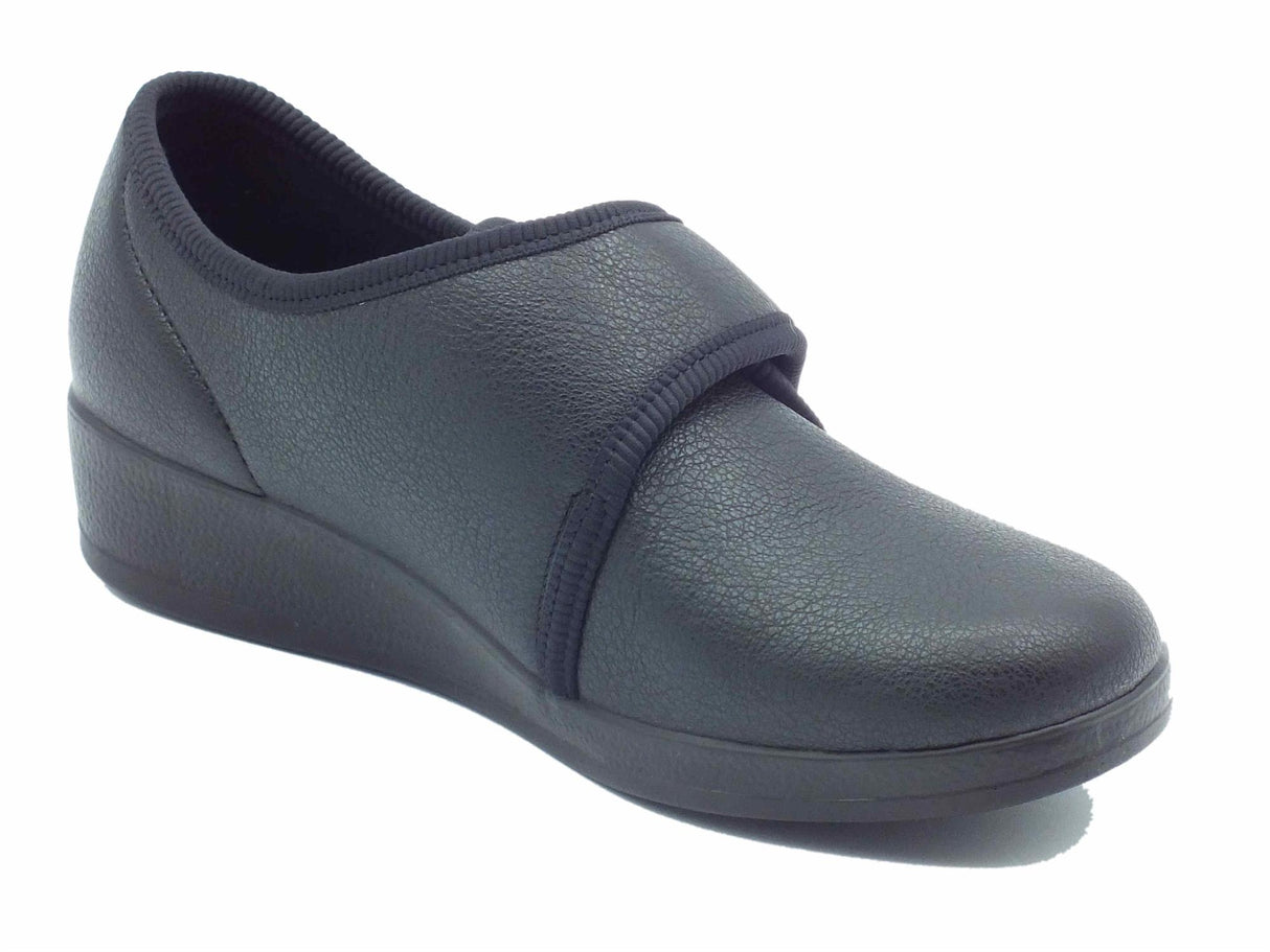 FlyFlot Fly Flot N3 886 2D Agra Nero Scarpe Pantofole per Donna in ecopelle con stretch Nero