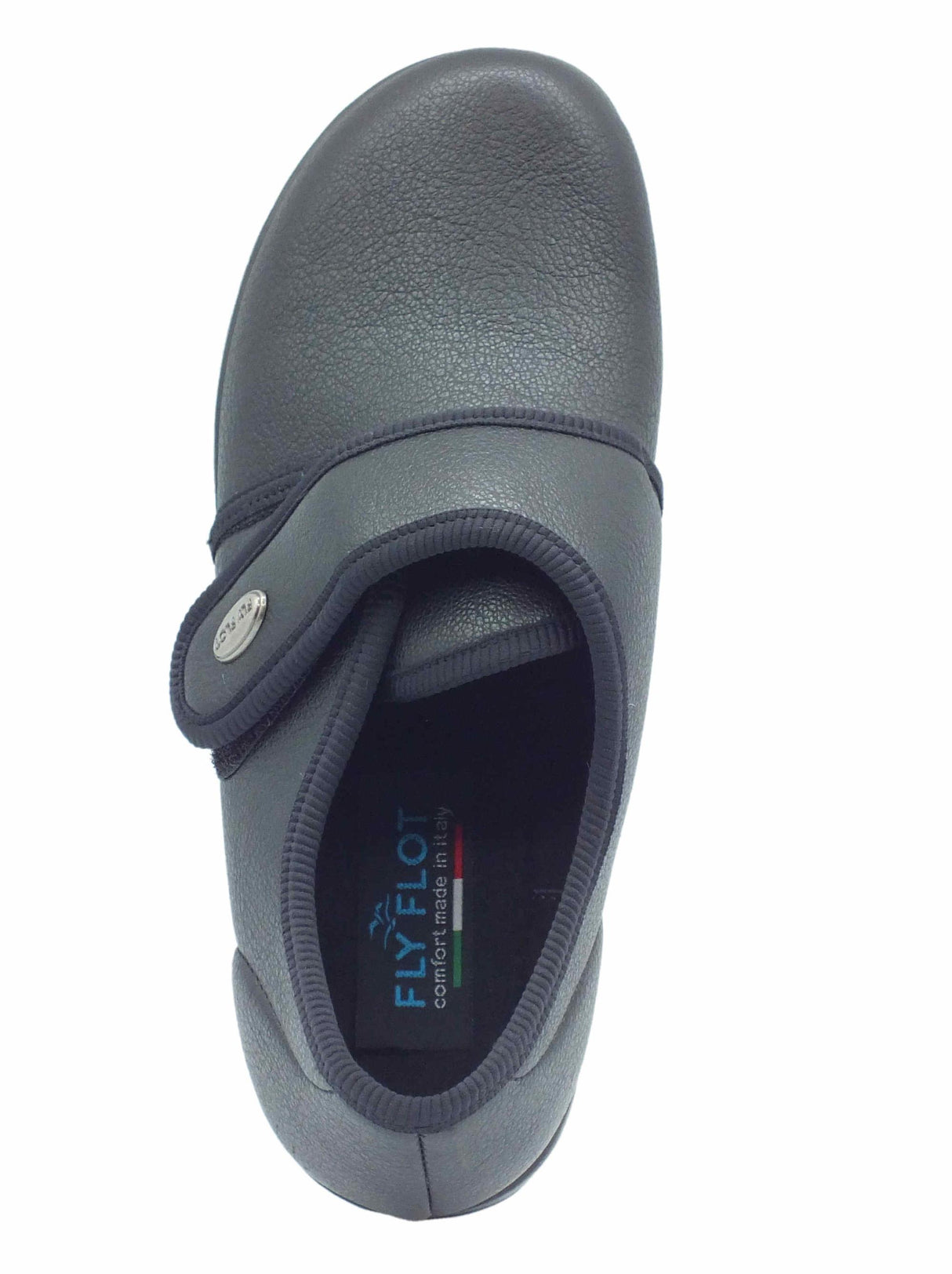 FlyFlot Fly Flot N3 886 2D Agra Nero Scarpe Pantofole per Donna in ecopelle con stretch Nero
