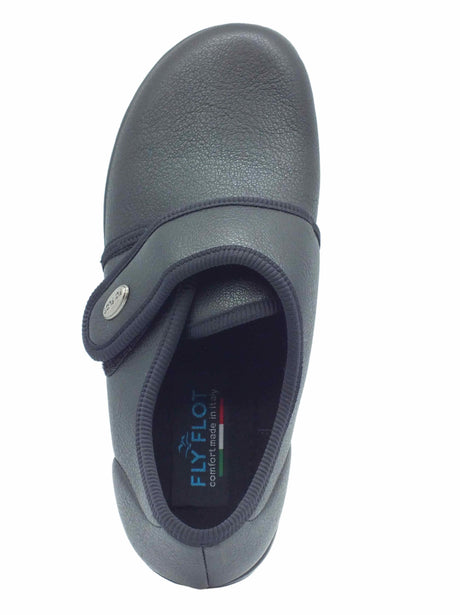 FlyFlot Fly Flot N3 886 2D Agra Nero Scarpe Pantofole per Donna in ecopelle con stretch Nero