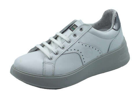 Grisport Grisport Active 6800T10 Bianco Touch Scarpe Sportive per Donna in pelle fondo antistatico Bianco