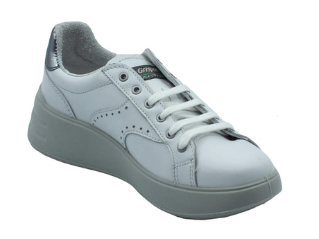 Grisport Grisport Active 6800T10 Bianco Touch Scarpe Sportive per Donna in pelle fondo antistatico Bianco