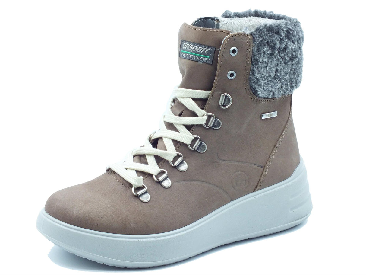 Grisport Grisport Active 6806S4G Visone Leggero Scarponcini per Donna in nabuk fondo antistatico marrone