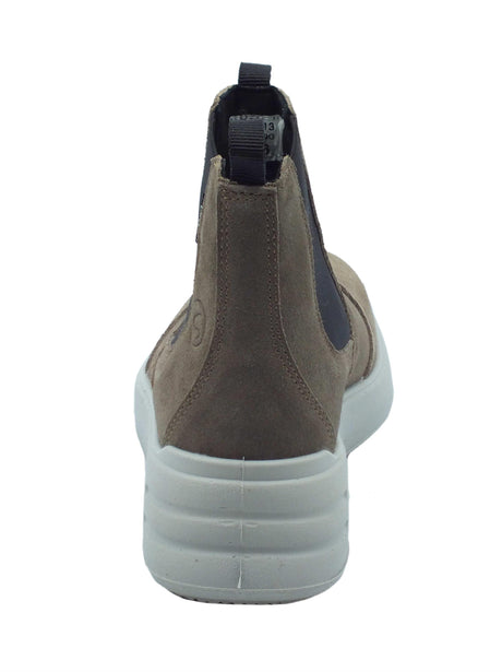 Grisport Grisport 6808V9G Fieno Vesuvio Scarponcini Beatles per Donna in nabuk taupe fondo antistatico Fieno Vesuvio