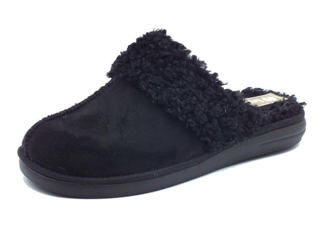 InBlu InBlu EK000010 Nero Pantofole per Donna in tessuto con ecopellicciotto Nero